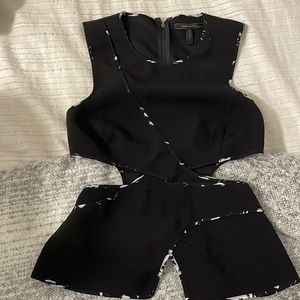 BCBG cutout top